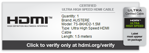 Achetez en gros 8k Câble Hdmi Avec Certification Ce Rohs 7m/21ft